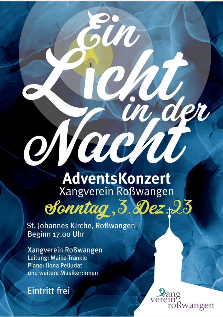 Back to the roots – Adventskonzert wieder in der Roßwanger Kirche