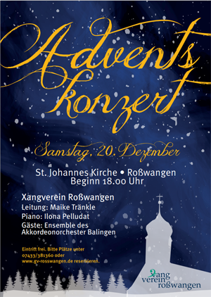 Reservierung – Adventskonzert 2025